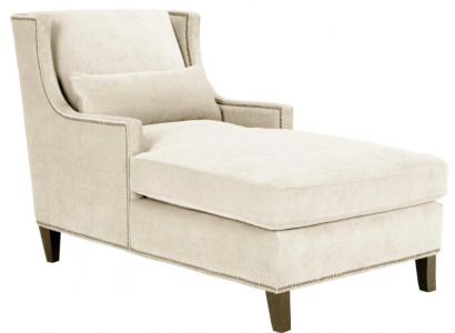 Chaiselongue Liegen Möbel Ottomane Wohnzimmer Design Sofa Beige Stoff Liege 